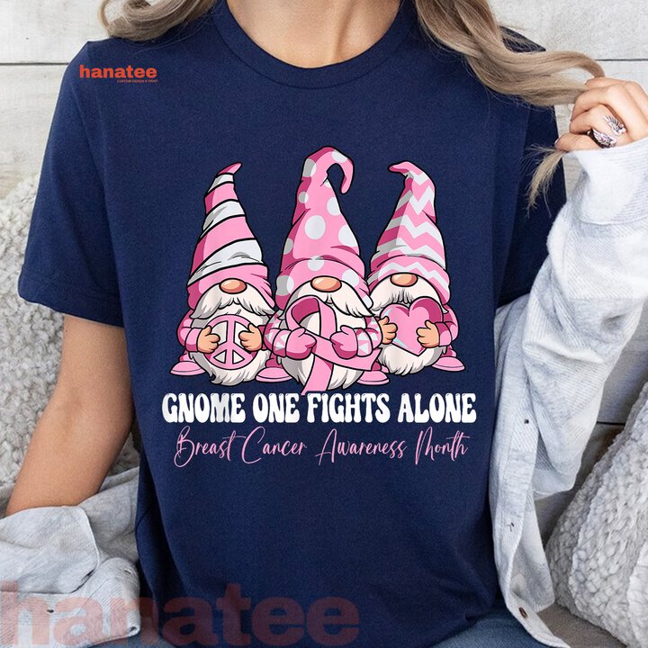 Gnome One Fights Alone Breast Cancer Awareness  