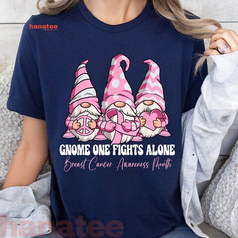 Gnome One Fights Alone Breast Cancer Awareness  