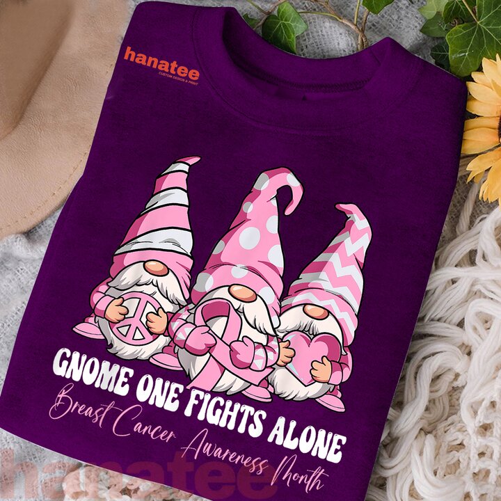 Gnome One Fights Alone Breast Cancer Awareness  
