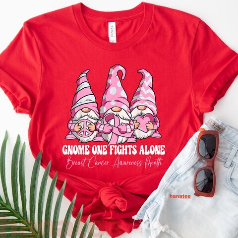 Gnome One Fights Alone Breast Cancer Awareness  