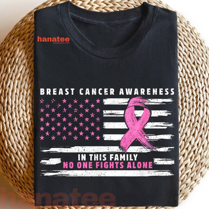 Nobody Fights Alone Pink Ribbon Breast Cancer 