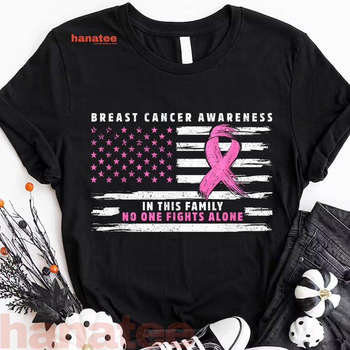 Nobody Fights Alone Pink Ribbon Breast Cancer 