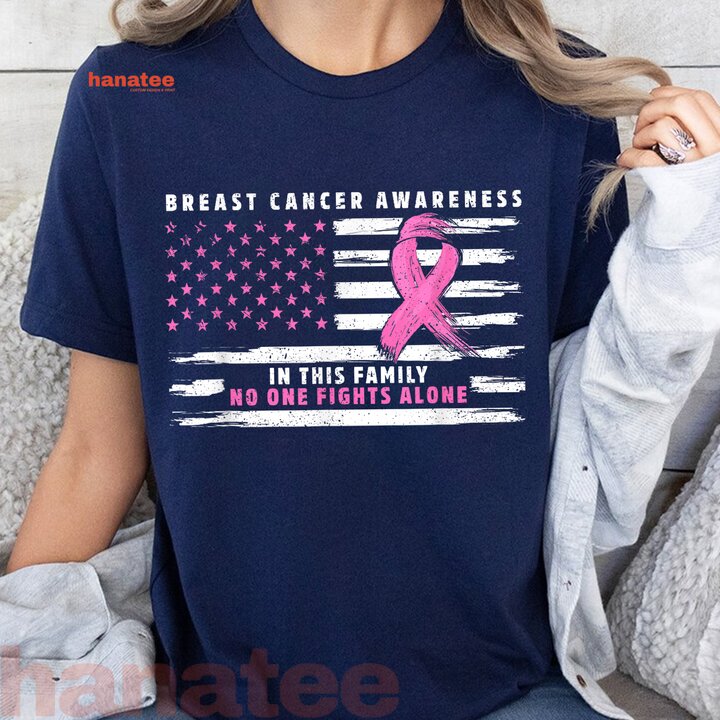 Nobody Fights Alone Pink Ribbon Breast Cancer 