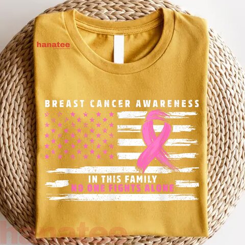 Nobody Fights Alone Pink Ribbon Breast Cancer 