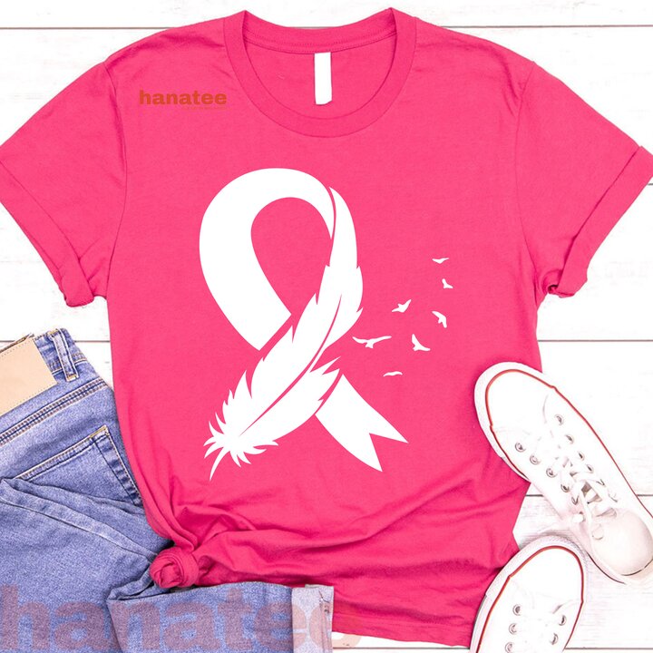 Pink Feather Breast Cancer