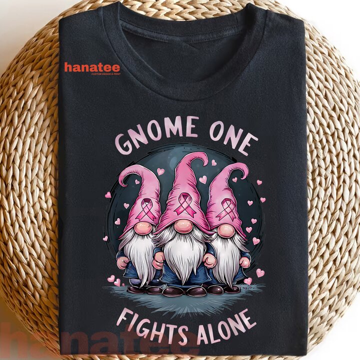 Gnome One Fights Alone Breast Cancer Awareness  