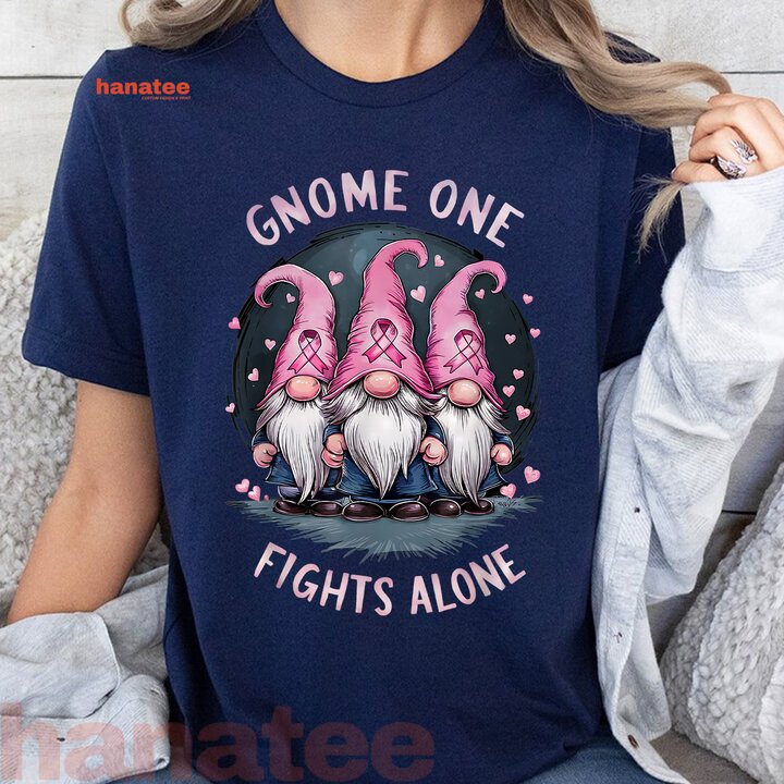 Gnome One Fights Alone Breast Cancer Awareness  