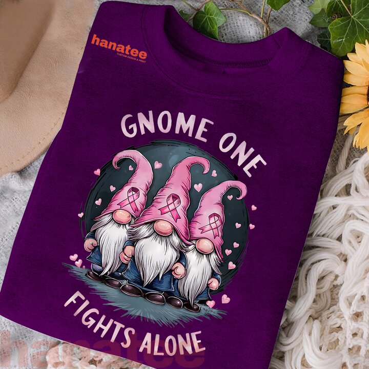 Gnome One Fights Alone Breast Cancer Awareness  