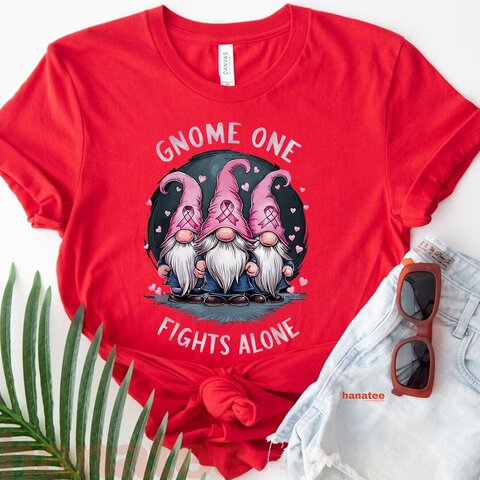 Gnome One Fights Alone Breast Cancer Awareness  