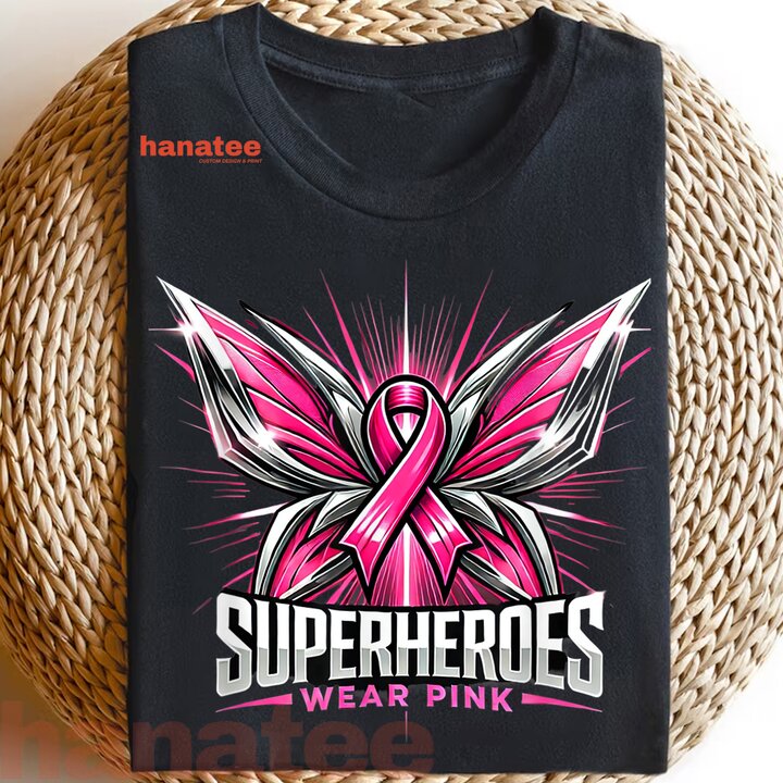 Superheroes Wear Pink Breast Cancer  