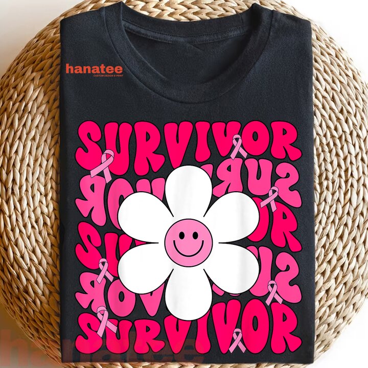 Survivor Breast Cancer Retro Groovy 