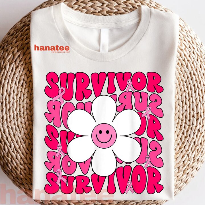 Survivor Breast Cancer Retro Groovy 