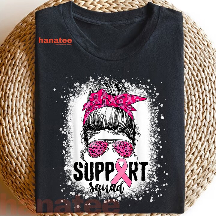 Messy Bun Pink Warrior Breast Cancer  
