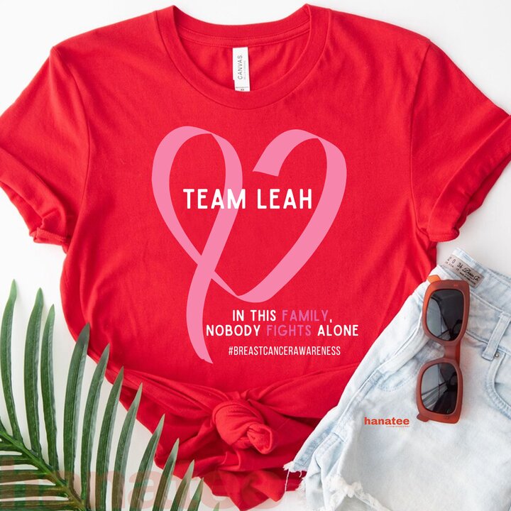 Custom Name - Nobody Fights Alone Breast Cancer