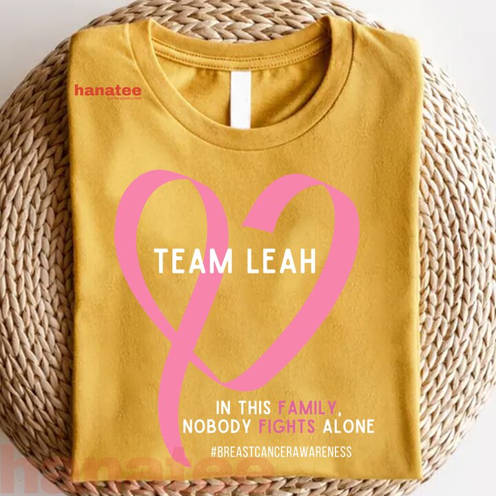 Custom Name - Nobody Fights Alone Breast Cancer