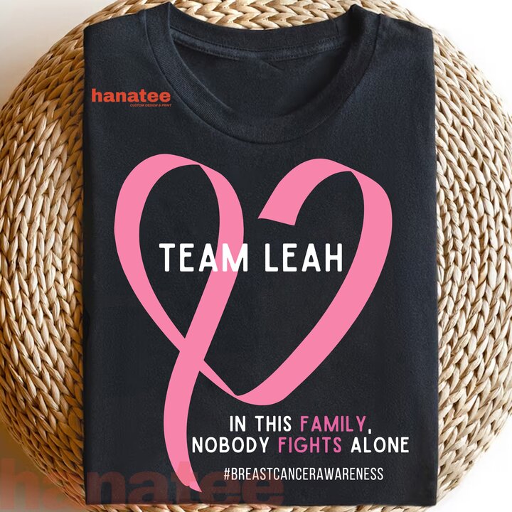 Custom Name - Nobody Fights Alone Breast Cancer