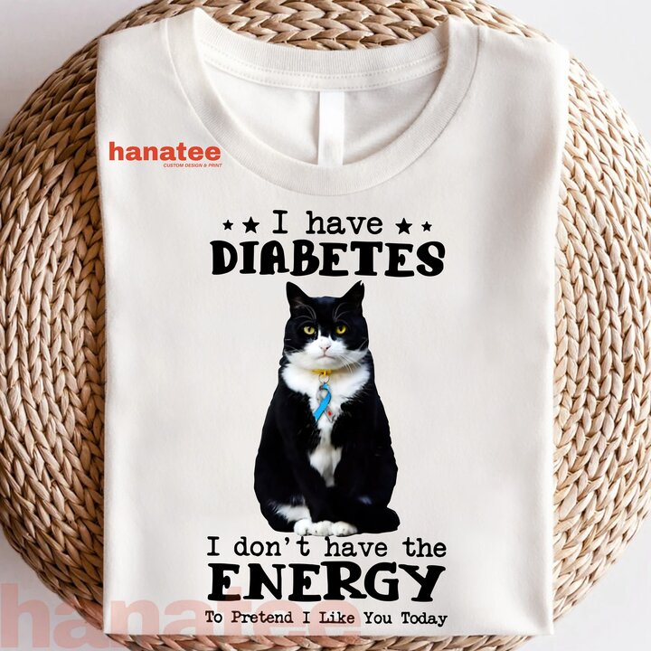 I Have Diabetes Black Cat