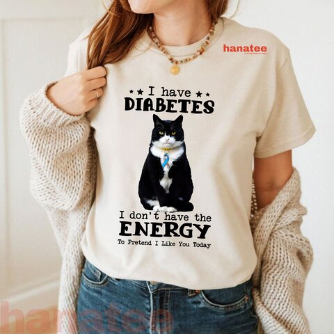 I Have Diabetes Black Cat
