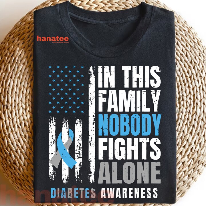 In This Family Nobody Fights Alone Diabetes Awareness