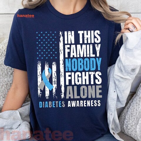 In This Family Nobody Fights Alone Diabetes Awareness