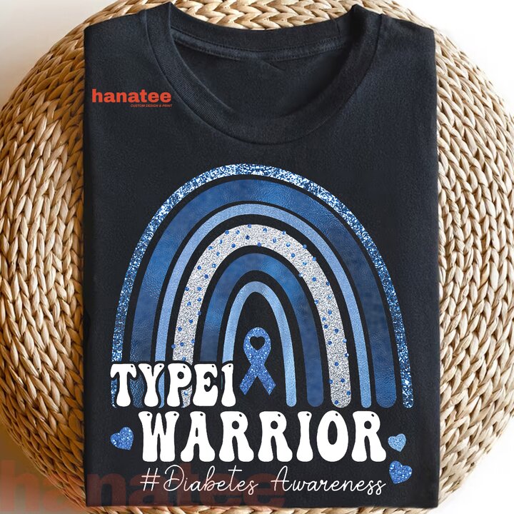Type 1 Warrior Diabetes Awareness Rainbow
