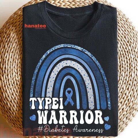 Type 1 Warrior Diabetes Awareness Rainbow