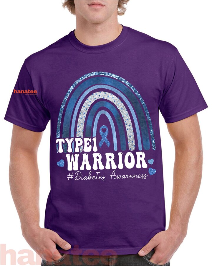 Type 1 Warrior Diabetes Awareness Rainbow