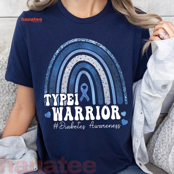 Type 1 Warrior Diabetes Awareness Rainbow