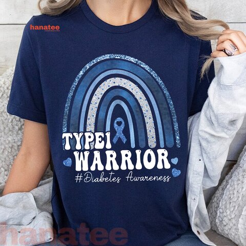 Type 1 Warrior Diabetes Awareness Rainbow