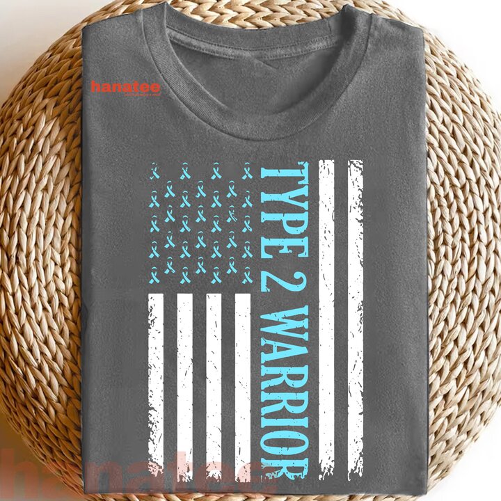 Type 2 Warrior Diabetes Awareness Flag Style