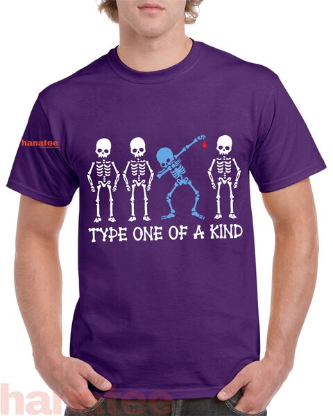 Type One Of A Kind Diabetes Awareness Skeleton