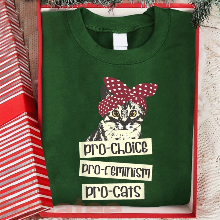 Pro Choice Pro Feminism Pro Cats  