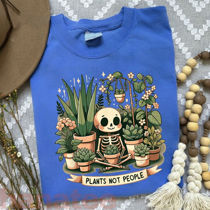 Plant Lover Skeleton Plants Not People  