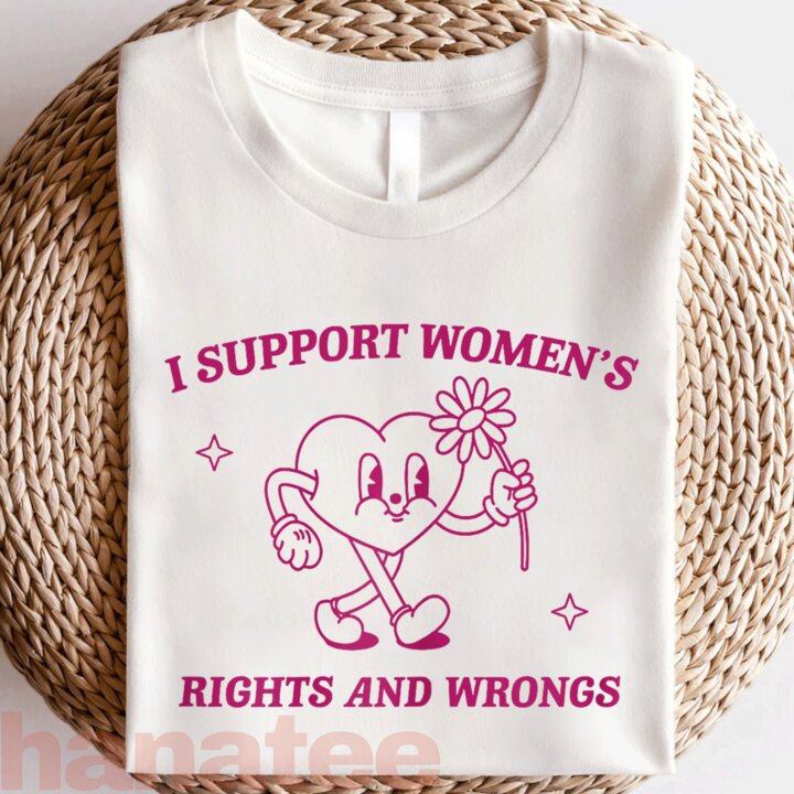 I Support Women's Rights And Wrongs Funny 