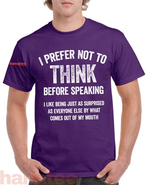 I Prefer Not To Think Before Speaking  