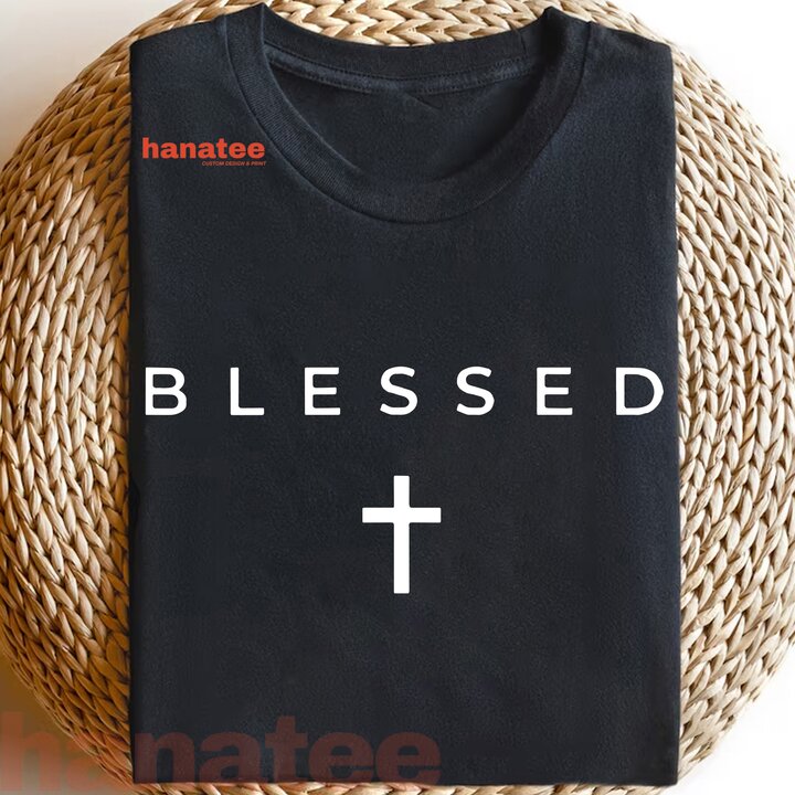 Blessed Cross Subtle Christian Minimalist Religious Faith