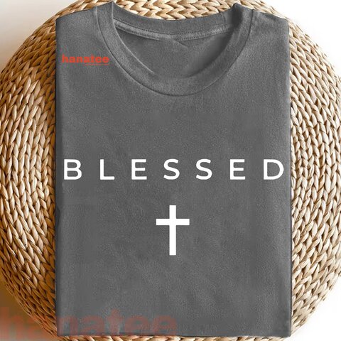 Blessed Cross Subtle Christian Minimalist Religious Faith