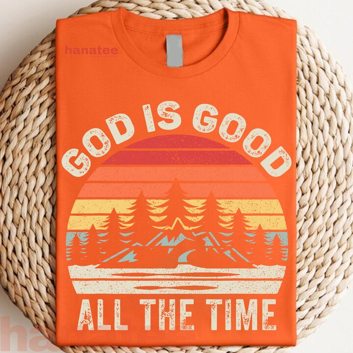 Vintage Retro God Is Good All The Time