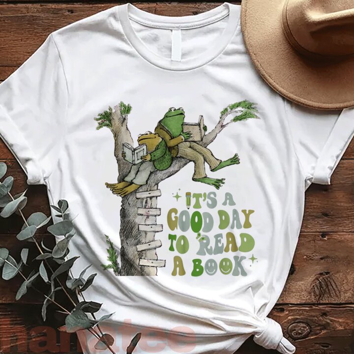 It's A Good Day To Read A Book Frog