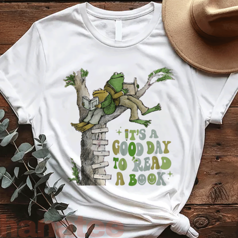 It's A Good Day To Read A Book Frog