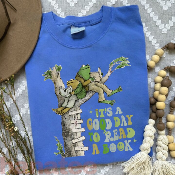 It's A Good Day To Read A Book Frog