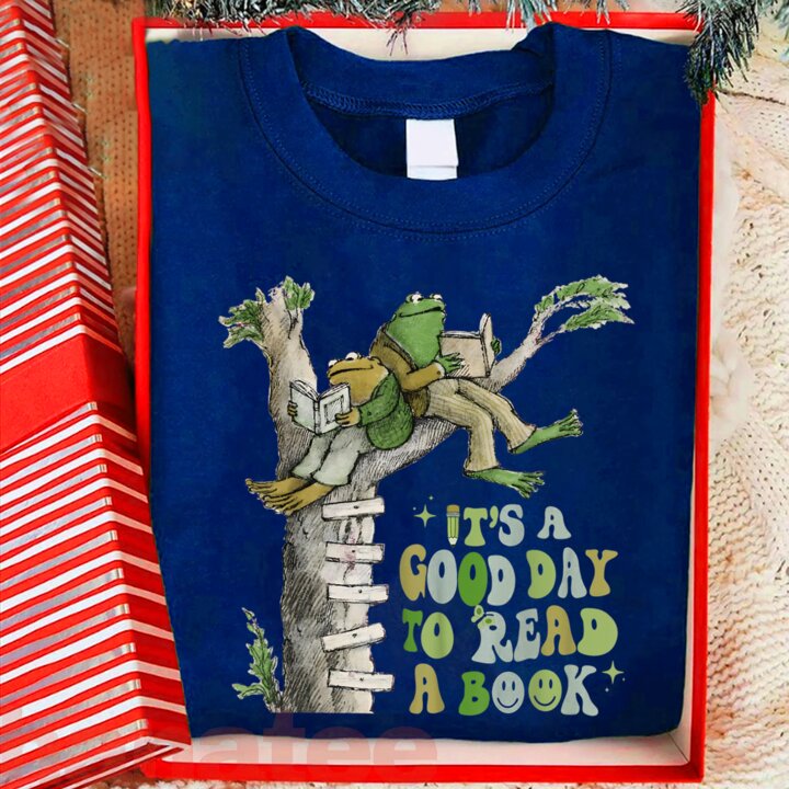 It's A Good Day To Read A Book Frog