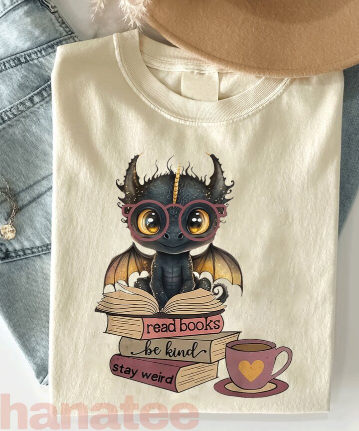 Funny Dragon Reading Books 