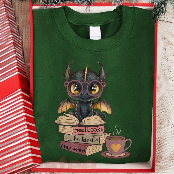 Funny Dragon Reading Books 