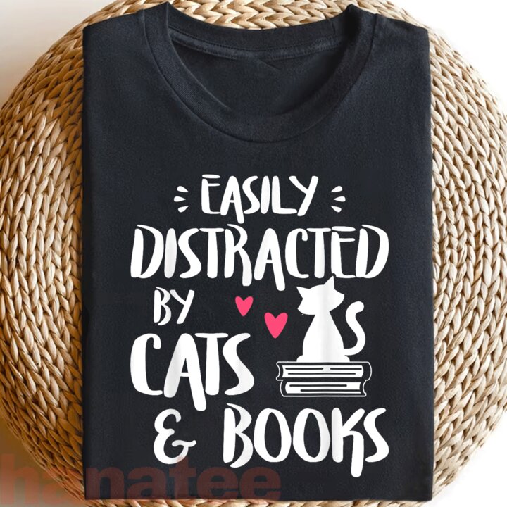 Easily Distracted By Cats And Book 