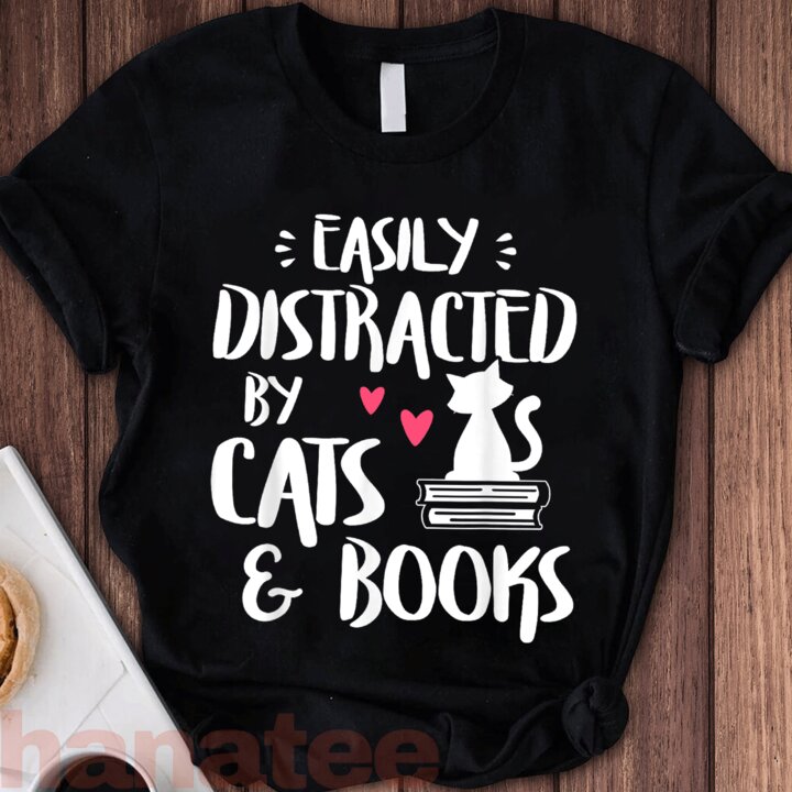 Easily Distracted By Cats And Book 