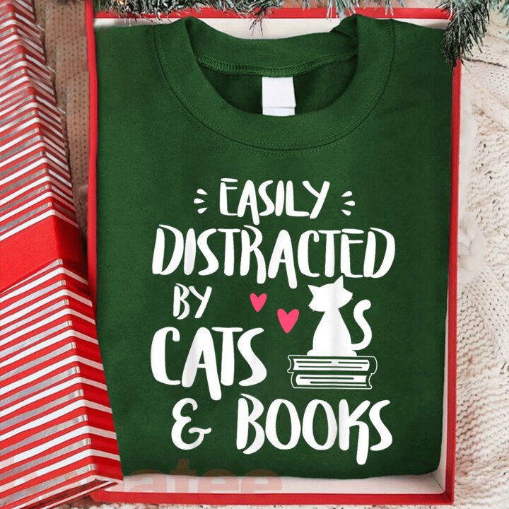 Easily Distracted By Cats And Book 