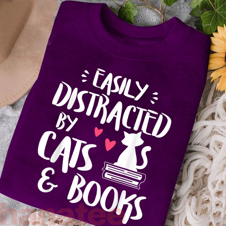 Easily Distracted By Cats And Book 