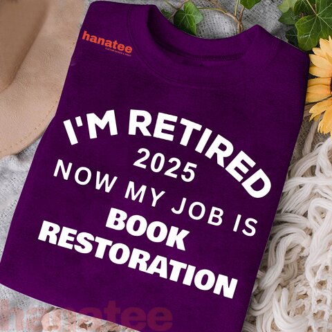 I'm Retired Now My Job Is Book-restoration