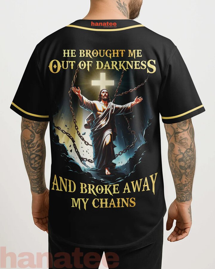 He Brought Me Out Of Darkness All Over Print Jersey